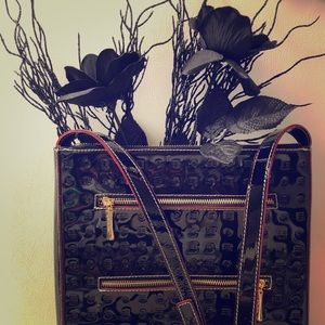 Arcadia patent leather handbag